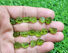 Excellent Rare Green Peridot 16 Piece Raw 10-12 MM Peridot Rough Loose Gemstone picture
