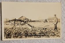 Vintage Exaggeration Postcard Garden City Kansas Giant Grasshopper Plow KB1 picture
