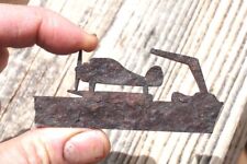 US NAVY ARTIFACT WWII STEEL RELIC FROM HULL OF WW2 BATTLESHIP USS NORTH CAROLINA picture