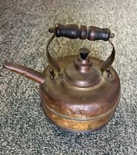 Vintage Simplex England Solid Copper Tea Kettle With Coil 786743 Used Damage picture
