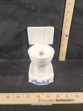Vintage Mansfield Salesman Sample Porcelain Toilet Counter Display Miniature  picture