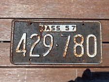 1957 Massachusetts License Plate 429 780 picture