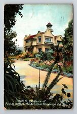 Hollywood CA-California Path to Residence Paul de Longpre Vintage Postcard picture