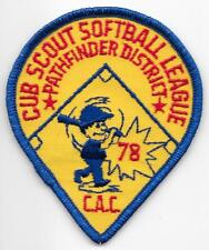 1978 Pathfinder District Softball Chicago Area Council Boy Scouts of America BSA picture