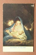 The birth of Christ. Holy night. Angels by Carlo Maratta. Antique postcard 1916s picture