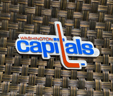 VINTAGE NHL HOCKEY WASHINGTON CAPITALS TEAM LOGO COLLECTIBLE RUBBER MAGNET RARE picture
