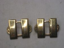 2 vintage V.H.B. pins police captain insignia bar military pin back collar picture
