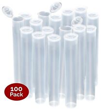 W Gallery 100 Clear 98mm Pop Top Tubes - Airtight Smell Proof Containers picture