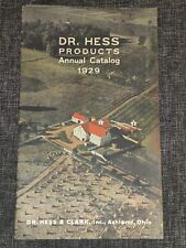 1929 Dr. Hess Products Annual Catalog Ashland OH Farming Hogs Cows Sheep Poultry picture