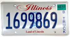 Illinois 2017 Truck Vintage License Plate Garage 1699869 Wall Decor Collector picture