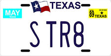 George Strait country music legend 1980's Texas License plate picture