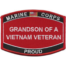 Grandson Of A Vietnam Veteran Patch USMC picture