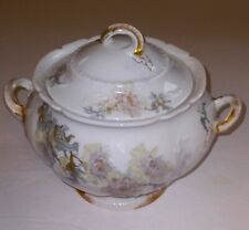 Theodore Haviland Limoges France Lidded Bowl Floral Design - late 1800's picture