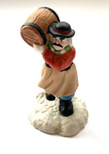 Traditions porcelain Victorian village replacement man with barrel 1992  picture