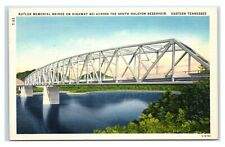Postcard Butler Memorial Bridge on Hwy 421, South Reservoir TN linen unused W30 picture