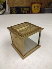 Antique Gold Color National Cash Register Receipt Box No Key picture