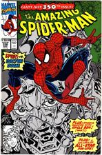 AMAZING SPIDER-MAN #350 Signed 2X David Michelinie/Eric Larsen 1991 Giant-Size picture
