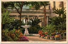 Postcard Henry E. Huntington Library & Art Gallery San Marino California picture