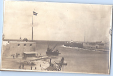 Curacao, le Port, vintage albumen print, ca.1890 vintage print, legend  picture