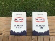 Vintage Texaco Advertising T-23 Oil Filter With Box , New Old Stock picture