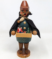 VTG GDR Expertic Handiwork Wood Toy Peddler Vendor Smoker Incense Burner AA23 picture