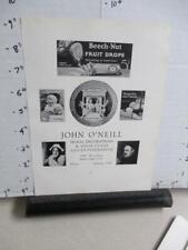 magazine ad 1927 artist John O'NEILL Beech Nut candy Kellogg's cereal box signs picture