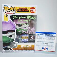 Funko Pop: My Hero Academia - Spinner #1201 PSA Signed by Larry Brantley picture