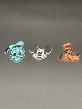Vintage 80s Disney Lot of 3 Mickey Goofy Donald Duck Rubber Refrigerator Magnets picture