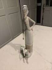 Vintage Lladro Girl with Geese Porcelain Figurine Hand Made in Spain 11