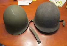 WWII U.S. Army M1 Fixed Bale Helmet Lot 69C w Firestone Liner, CHINSTRAP picture