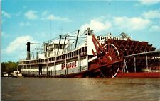Showboat Sprague Vickburg Mississippi Steamer Ship River Chrome Postcard picture