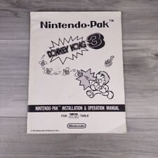1983 Nintendo-Pak Donkey Kong 3 Installation & Operation Manual (Pre-NES Arcade) picture