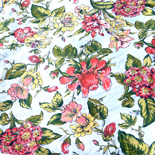 Cottagecore Tablecloth April Cornell Round Floral 64” Across Trumpet Flowers picture