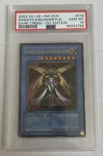 YUGIOH PSA 10 Gem Shinato, King Of A Higher Plane DCR-016 1st Edition Ultra Rare picture