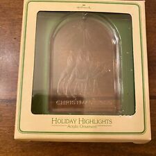 Hallmark Ornament Holiday Highlights Christmas 1980 Three Wise Men Acrylic R1 picture