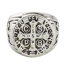 Saint Benedict Ring M: Antique Silver Plated S: 3 Assorted Sizes(8.5, 9, 9.5) picture