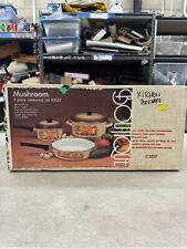 VTG Deadstock Boutique Sears Merry Mushroom  5pc Enamelware Cookware Set NIB picture