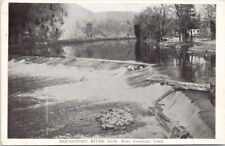 Housatonic River Dam West Cornwall CT c1920 A.M. Simon Postcard F73 *as is picture