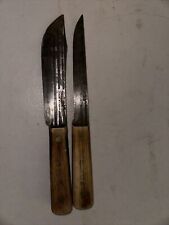 Set Of 2 Old Hickory True Edge Ontario Knife Co Knives Made In USA picture