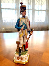 Vintage Capodimonte Napoleon Era Officer Figurine picture
