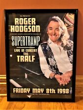 BIG 19X24 Framed ROGER HODGSON SUPERTRAMP Live in Concert THE TRALF 1998 Poster picture