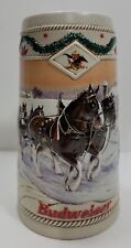 1996 Vintage Budweiser Holiday Beer Stein. picture
