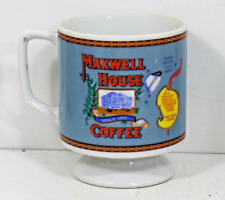 ONE  Vintage MAXWELL HOUSE Porcelain Coffee Cup Footed Mug-General Foods Corp picture