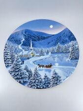 1990 Vintage W L George Collector Plate Silent Night Jean Sias Bone china 8-3/8