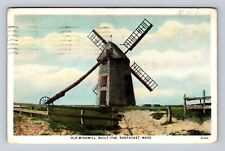 Nantucket MA-Massachusetts, Old Windmill, Antique Vintage Souvenir Postcard picture