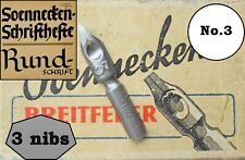 3 vintage Soennecken Breitfeder no.3 nibs picture