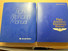 1982 Eastern Airlines Flight Attendant Manual & Flight Attendant Emergency 10-89 picture