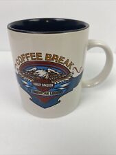 Harley Davidson An American Legend Coffee Break Licensed 12 Oz Coffee Mug 1996 picture