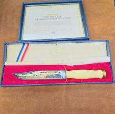 Vntage OFFICIAL V-J DAY COMMEMORATIVE KNIFE US Historical Society COA Circa 1985 picture