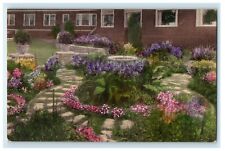 The Lookout Hotel Garden Of The Pines Ogunquit Maine ME Handcolored Postcard picture